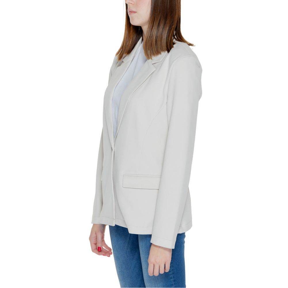 Only Beige Polyester Suits & Blazer - Hilstor