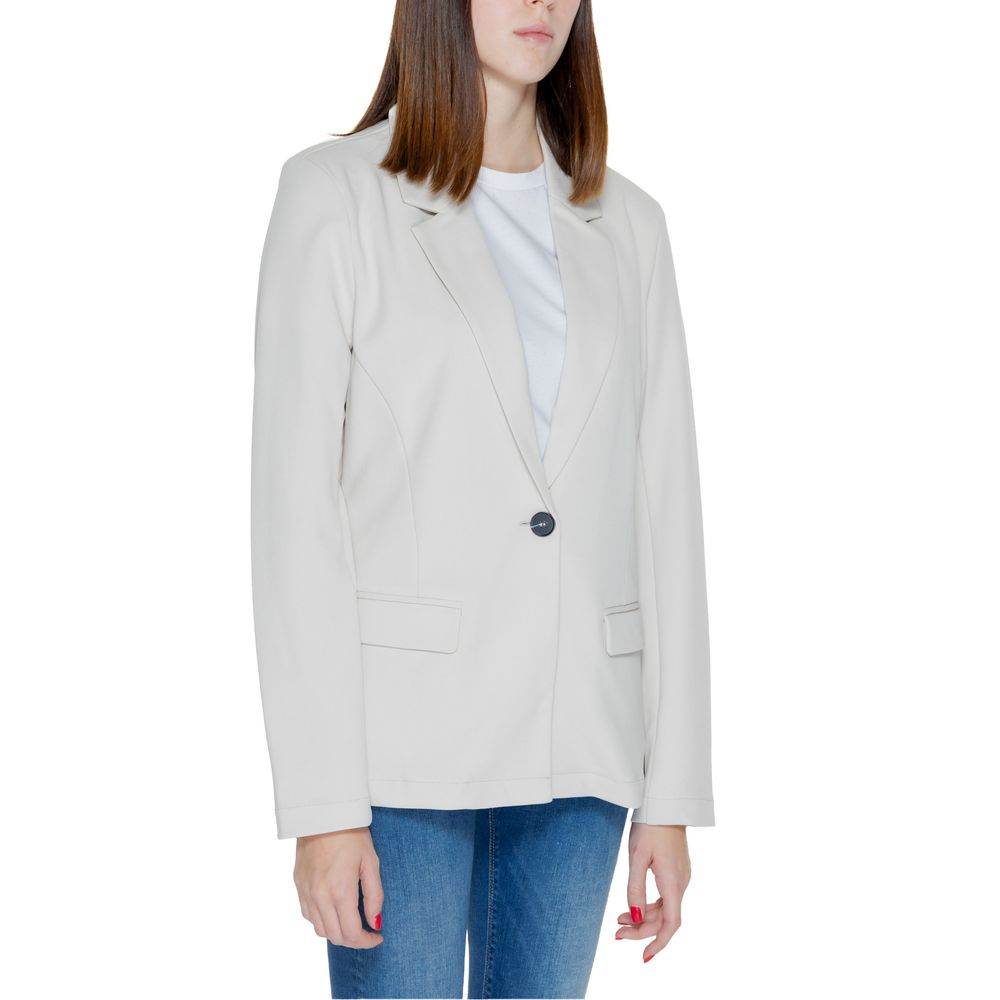 Only Beige Polyester Suits & Blazer - Hilstor