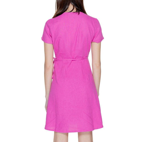 Only Multicolor Linen Dress - Hilstor