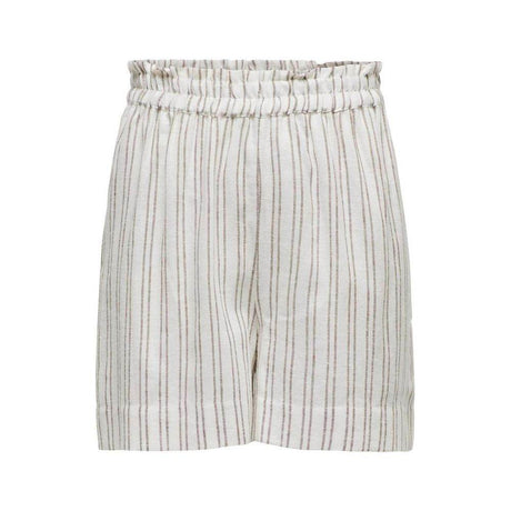 Only Beige Viscose Short - Hilstor