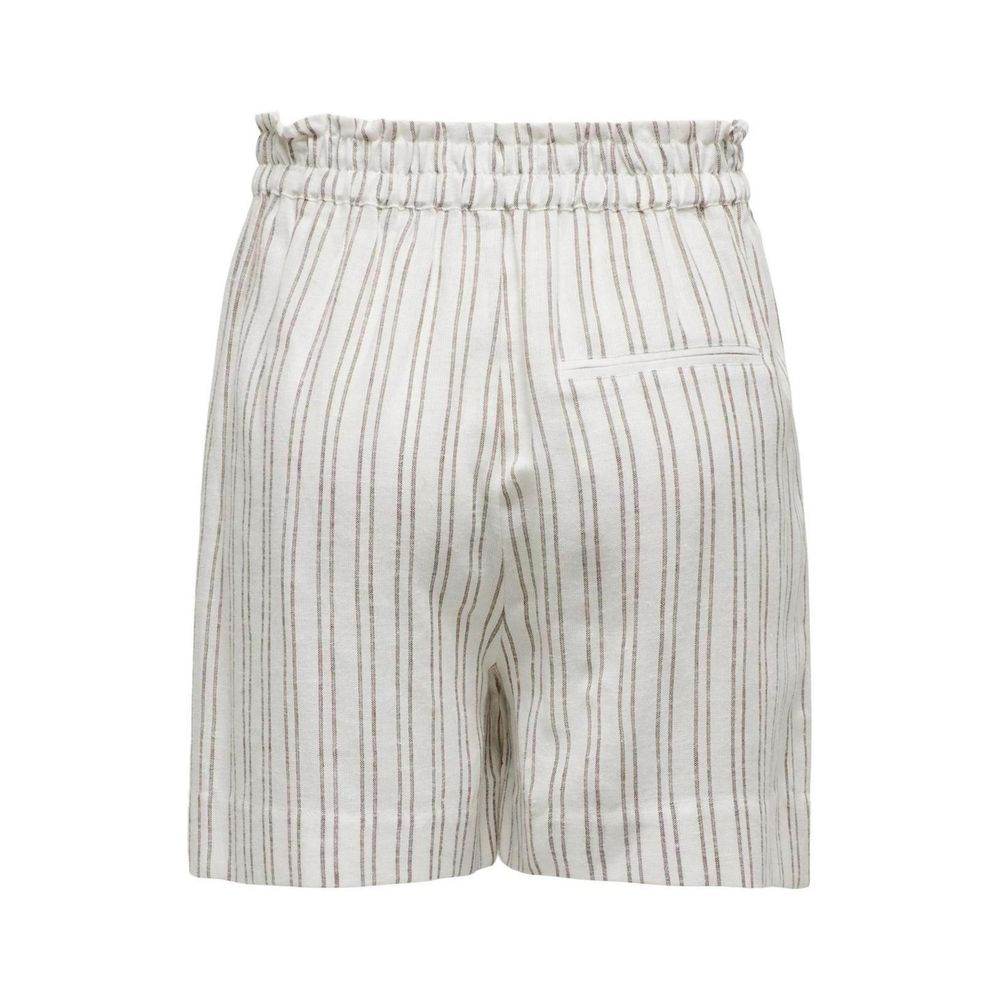 Only Beige Viscose Short - Hilstor