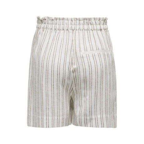 Only Beige Viscose Short - Hilstor