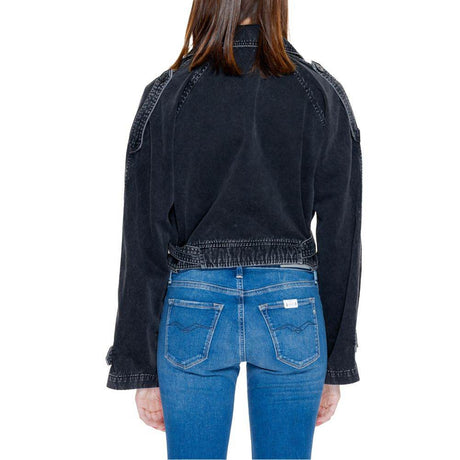 Only Black Cotton Jackets & Coat - Hilstor