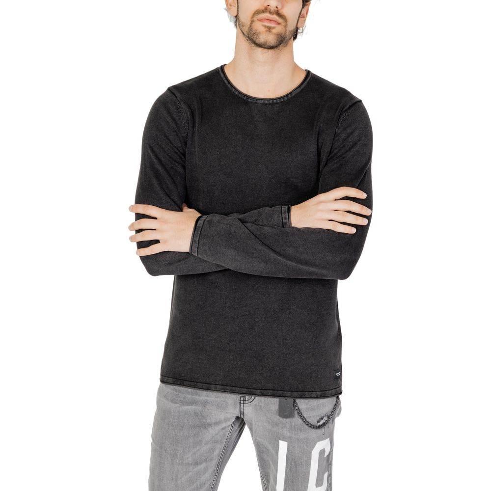 Jack Jones Black Cotton T-Shirt - Hilstor