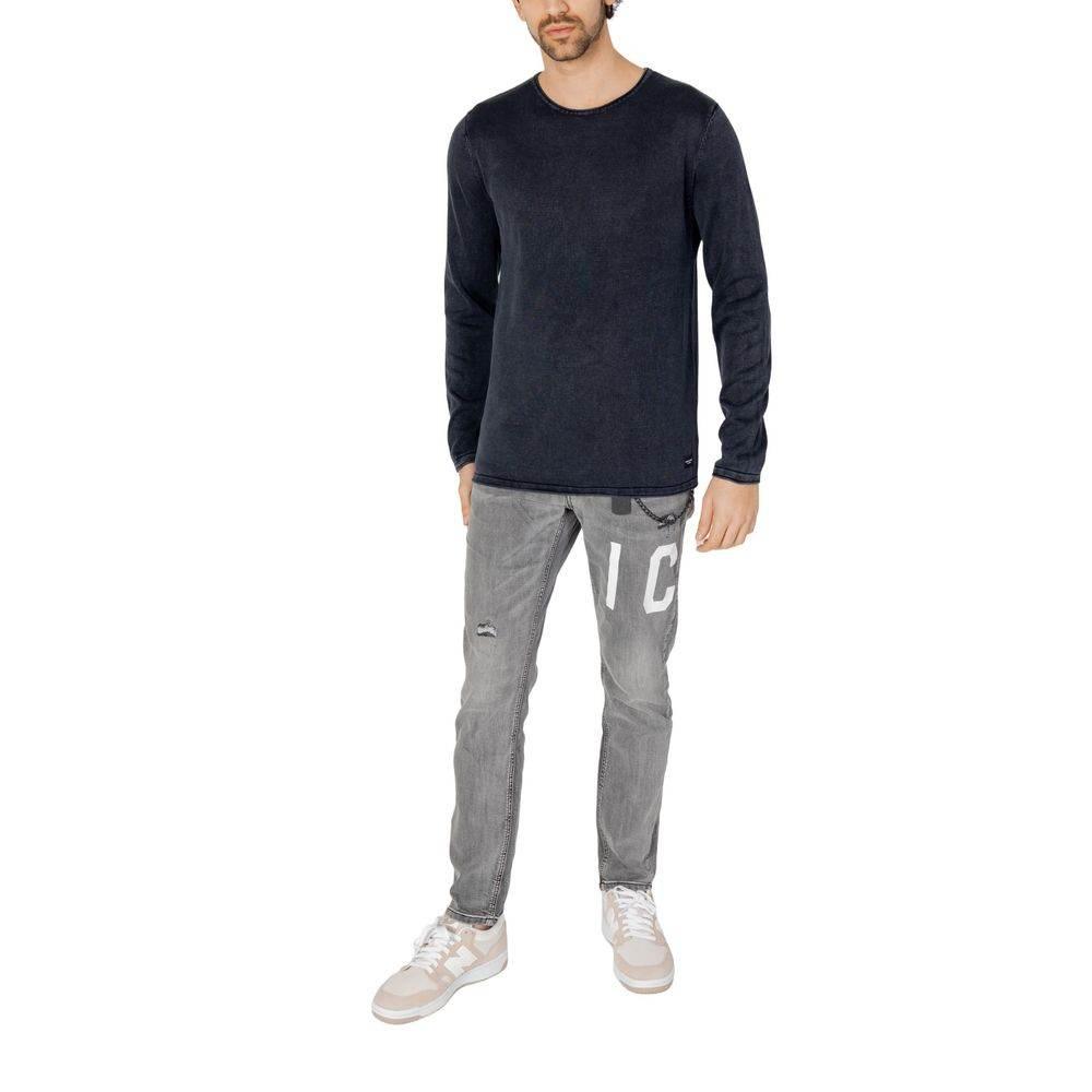 Jack Jones Blue Cotton T-Shirt - Hilstor