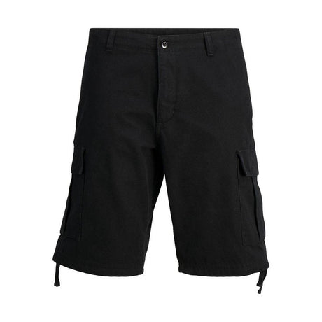 Jack Jones Black Cotton Bermuda - Hilstor