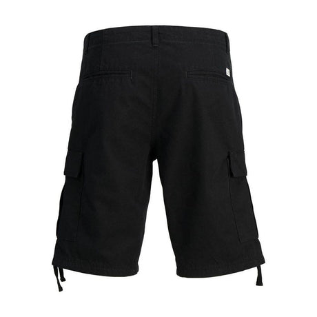 Jack Jones Black Cotton Bermuda - Hilstor