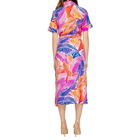 Vila Clothes Multicolor Viscose Dress - Hilstor