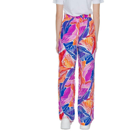 Vila Clothes Multicolor Viscose Pant - Hilstor