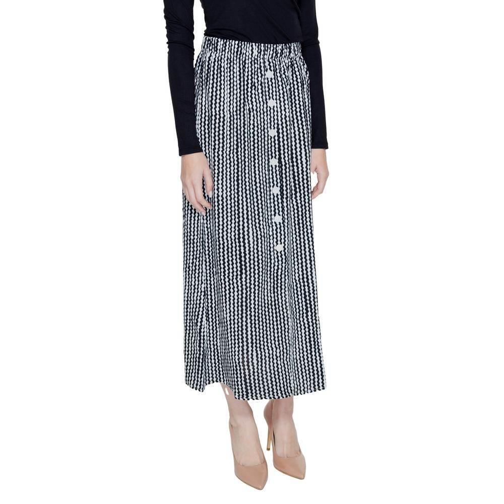 Only Black Viscose Skirt - Hilstor