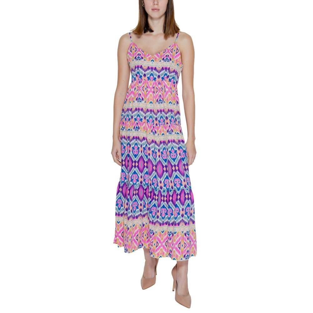 Only Multicolor Recycled Polyester Dress - Hilstor