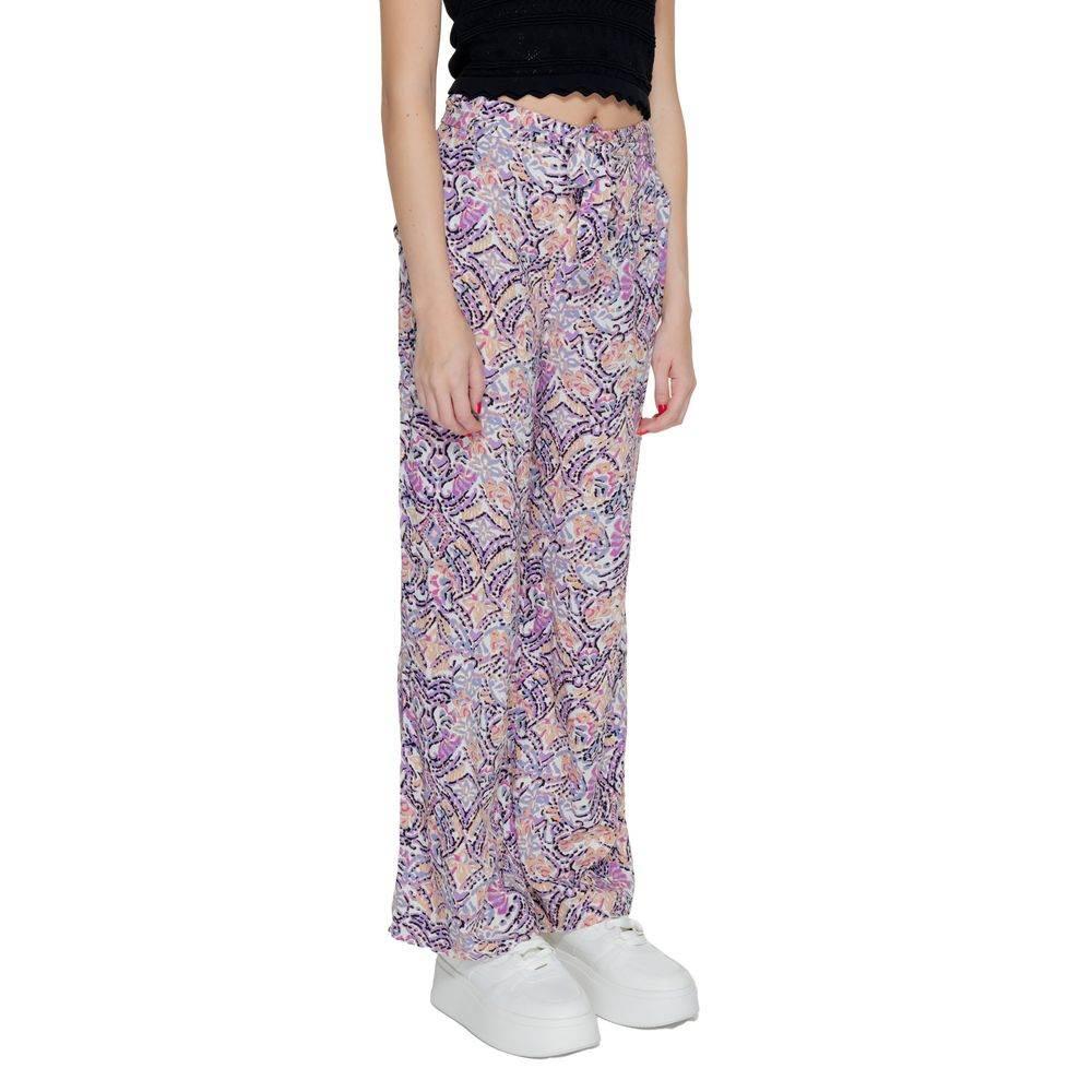 Only Purple Viscose Jeans & Pant - Hilstor