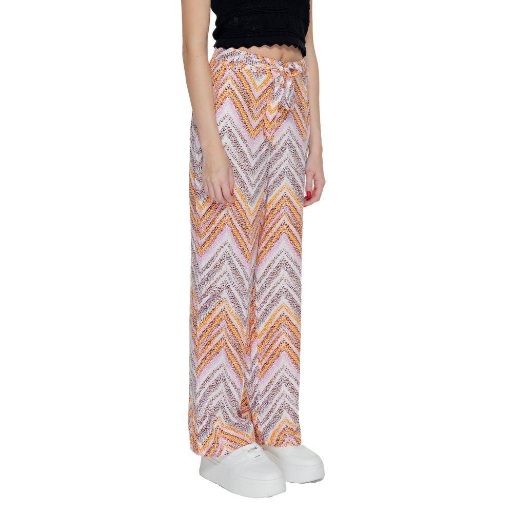 Only Multicolor Viscose Jeans & Pant - Hilstor