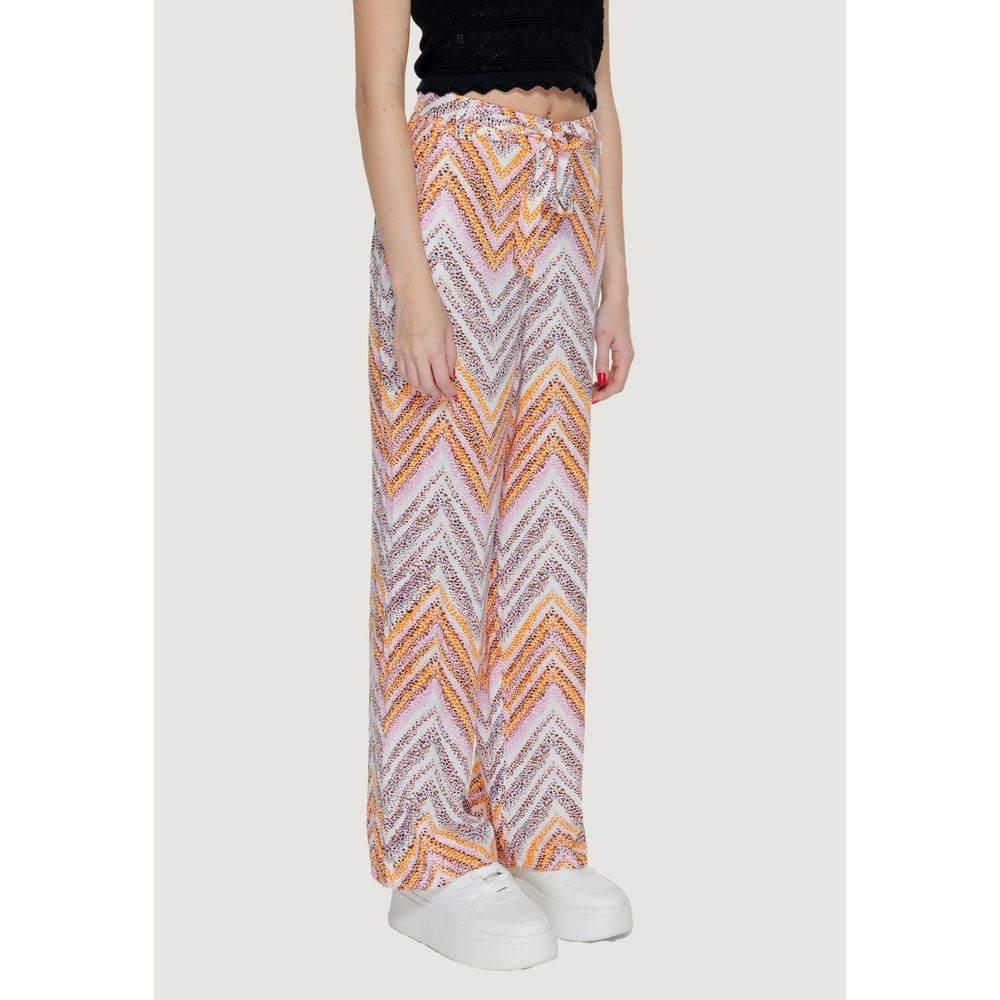 Only Multicolor Viscose Jeans & Pant - Hilstor
