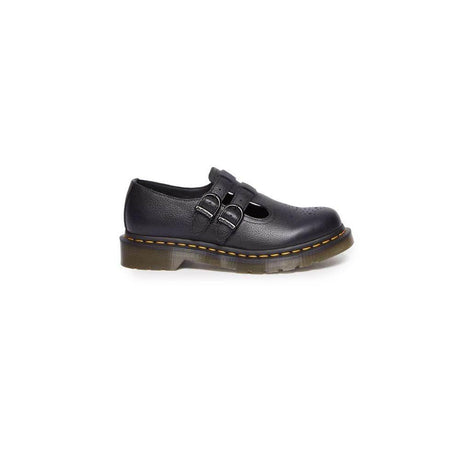 Dr. Martens Black Leather Flat Shoe - Hilstor