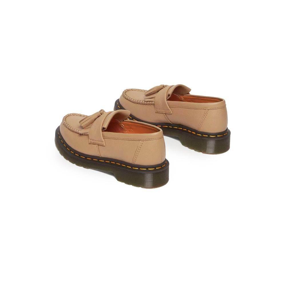 Dr. Martens Beige Leather Flat Shoe - Hilstor