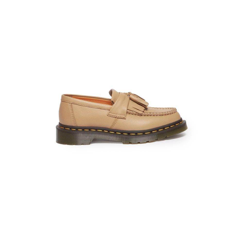 Dr. Martens Beige Leather Flat Shoe - Hilstor