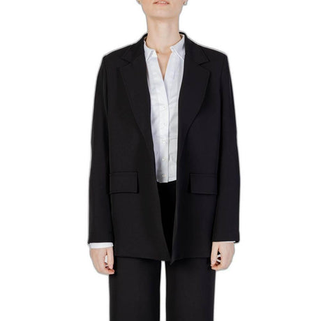 Sandro Ferrone Black Polyester Suits & Blazer - Hilstor