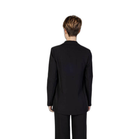 Sandro Ferrone Black Polyester Suits & Blazer - Hilstor