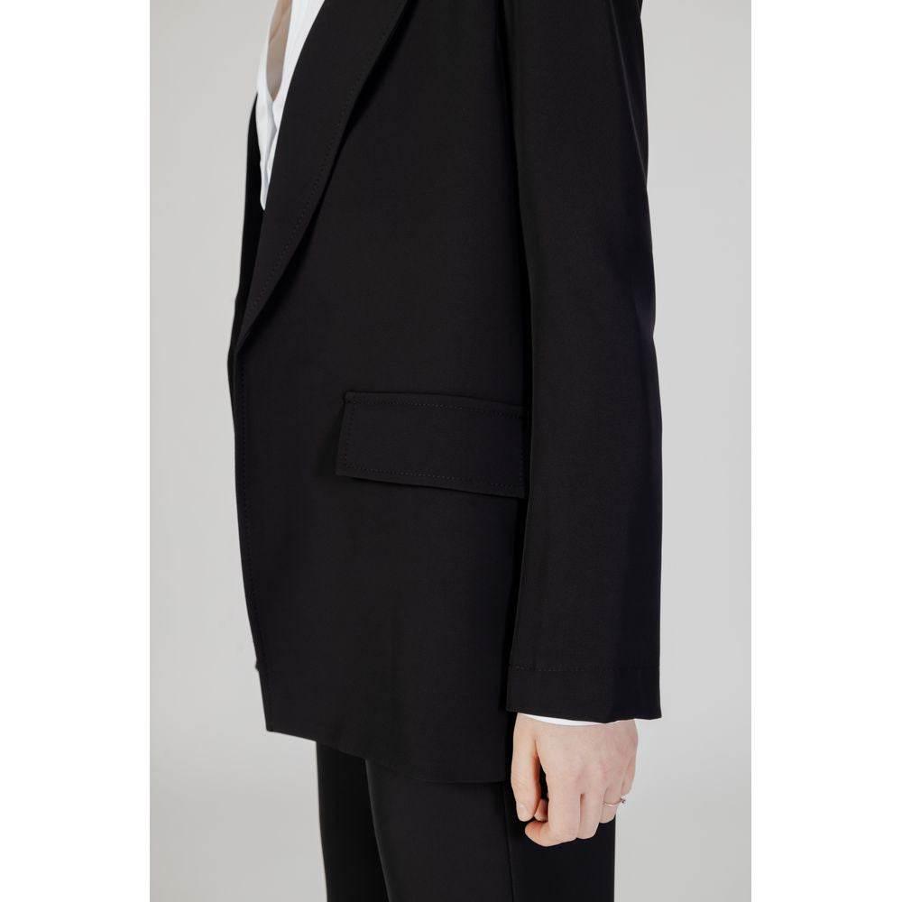 Sandro Ferrone Black Polyester Suits & Blazer - Hilstor
