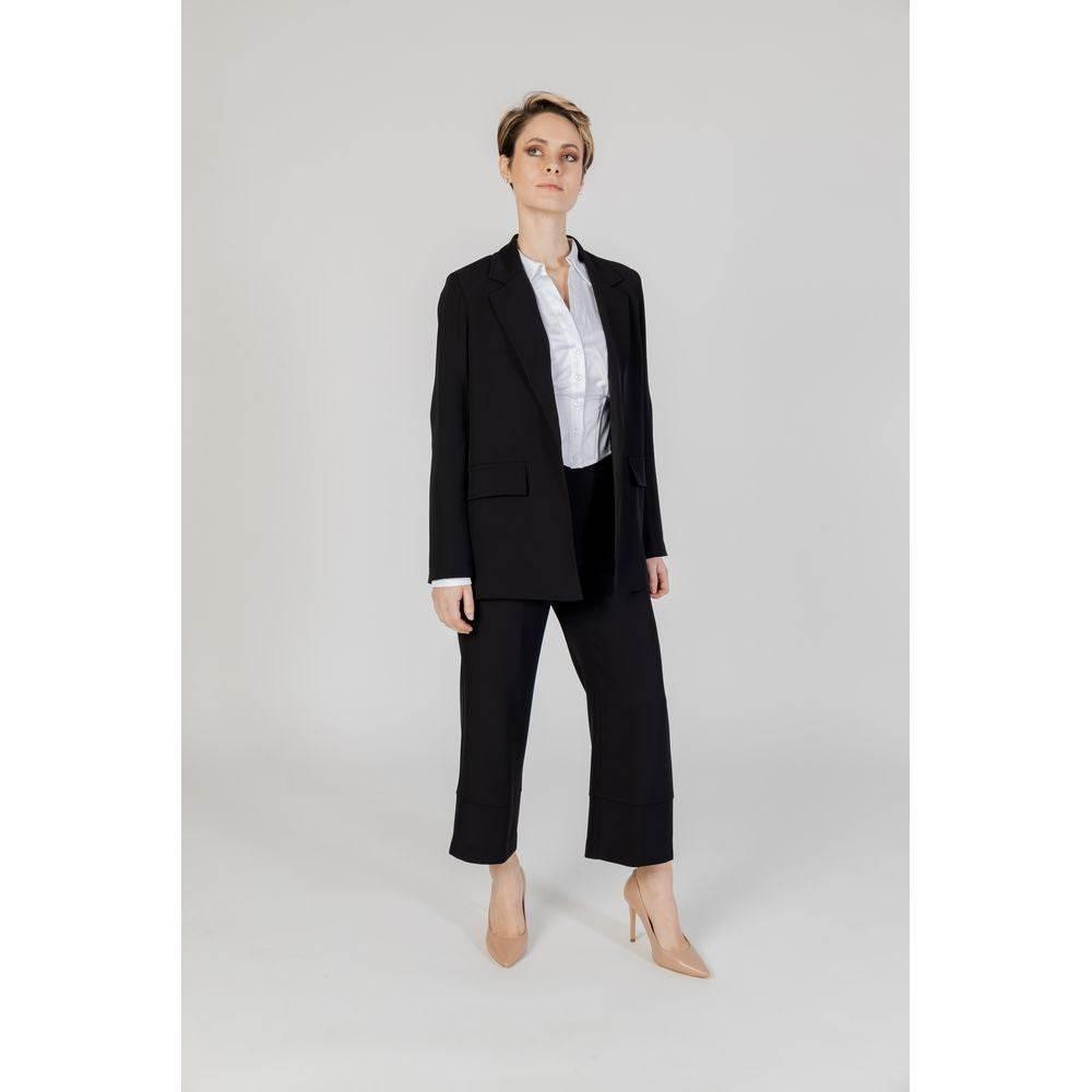 Sandro Ferrone Black Polyester Suits & Blazer - Hilstor