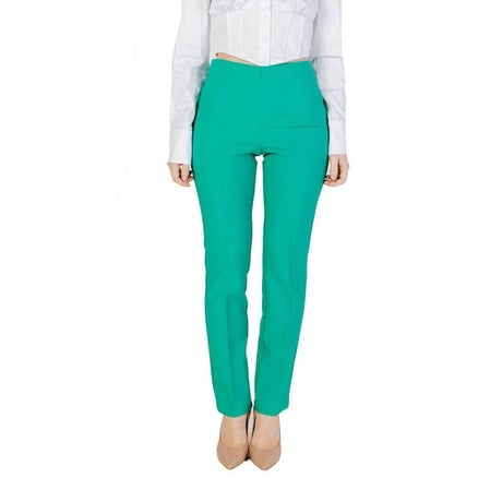 Sandro Ferrone Green Polyester Pant - Hilstor