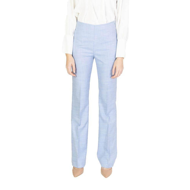 Sandro Ferrone Blue Viscose Pant - Hilstor