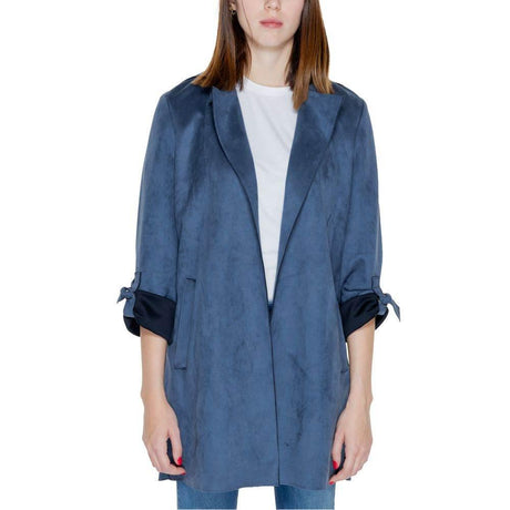 Only Blue Polyester Jackets & Coat - Hilstor