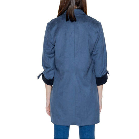 Only Blue Polyester Jackets & Coat - Hilstor
