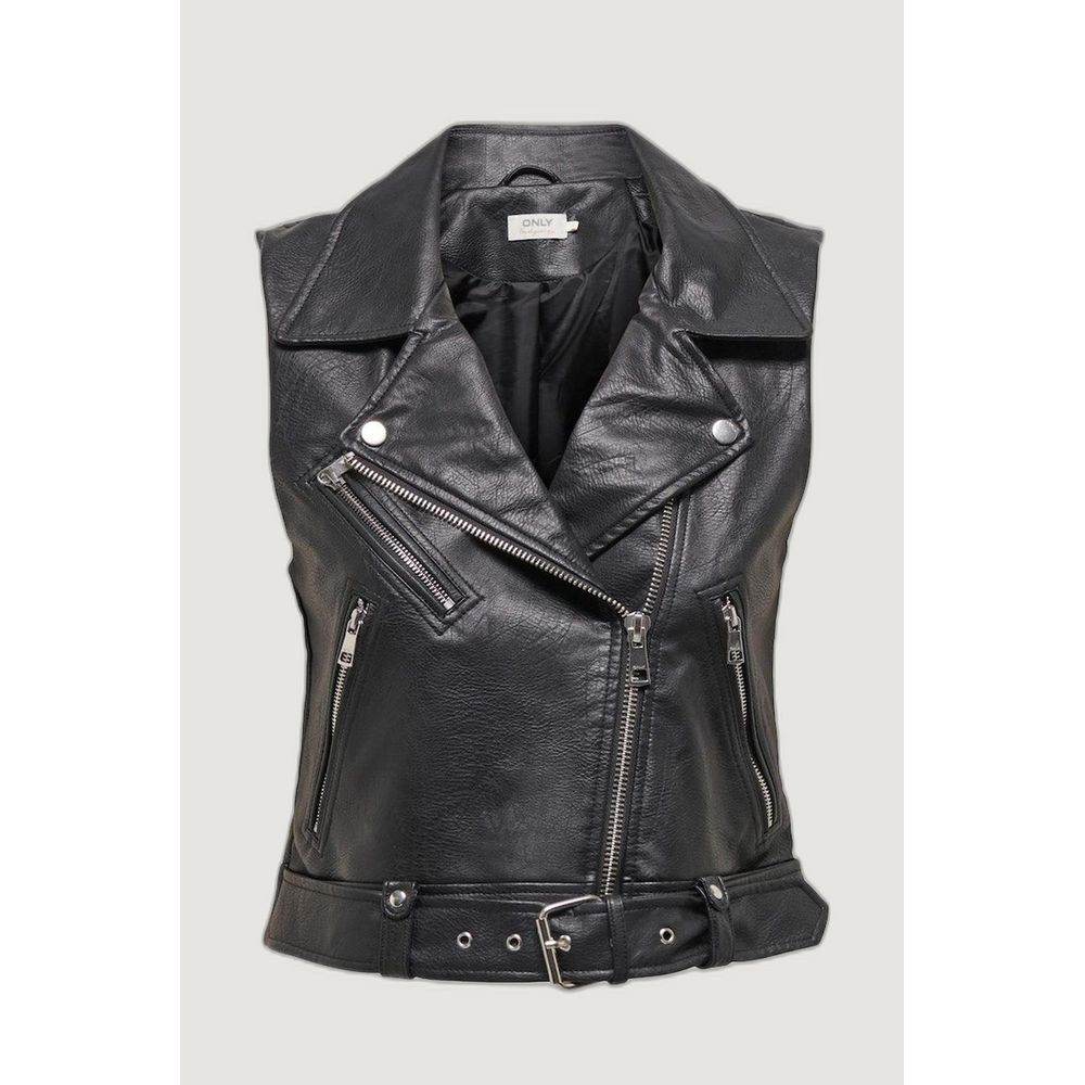 Only Black Polyester Jackets & Coat - Hilstor