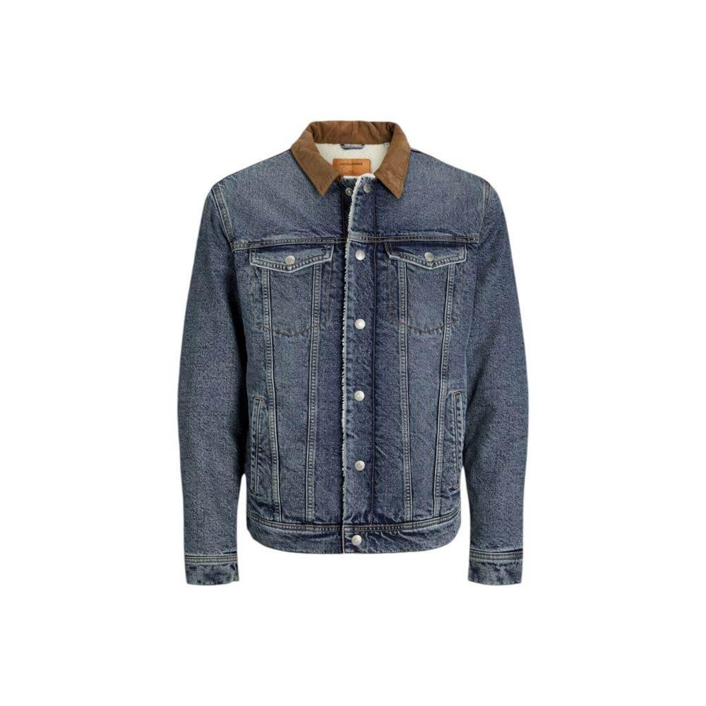 Jack Jones Blue Cotton Jackets & Coat - Hilstor