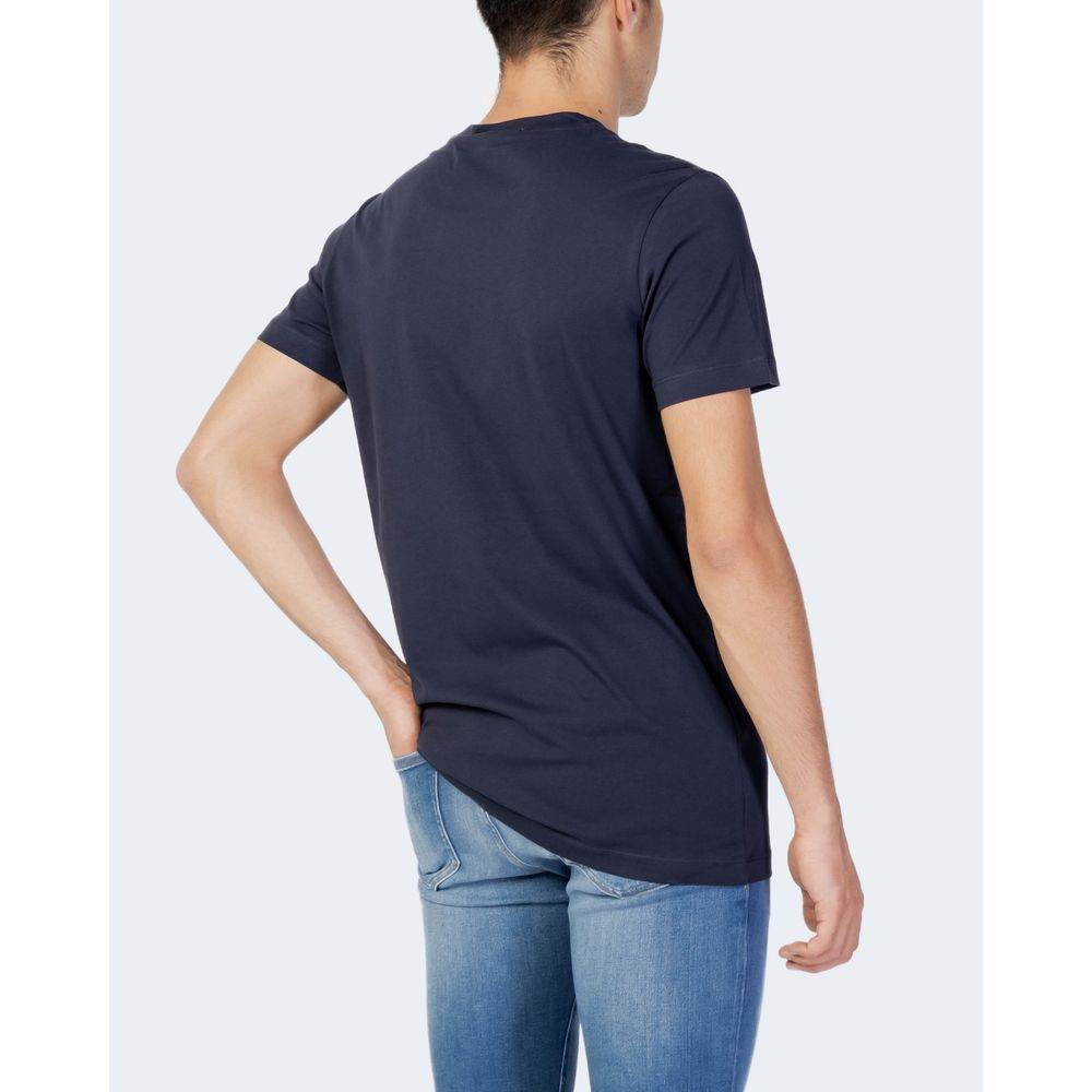Calvin Klein Jeans Blue Cotton T-Shirt - Hilstor