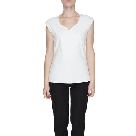 Street One White Cotton Tops & T-Shirt - Hilstor