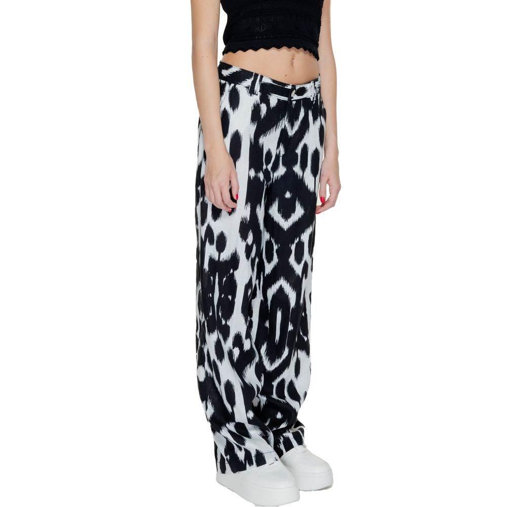 Street One Black Linen Pant - Hilstor