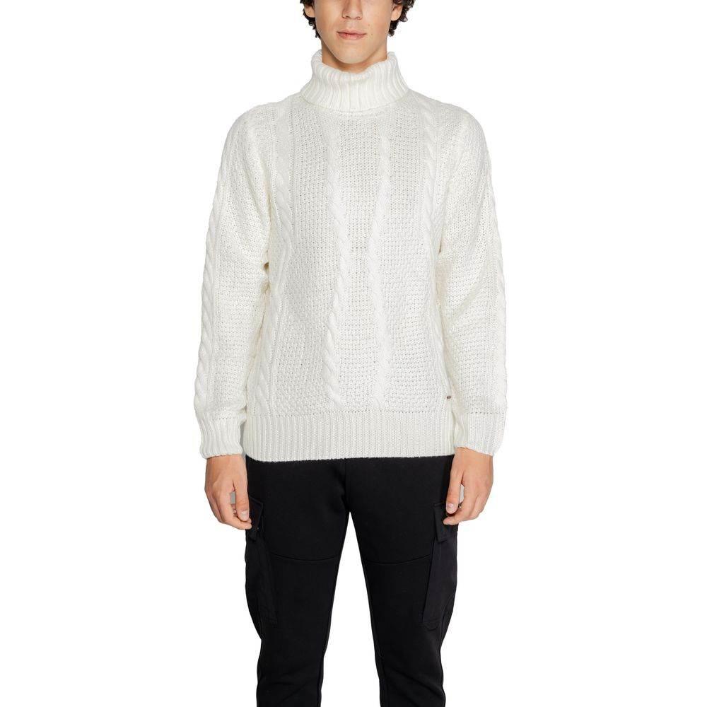 Gianni Lupo White Polyester Sweater - Hilstor