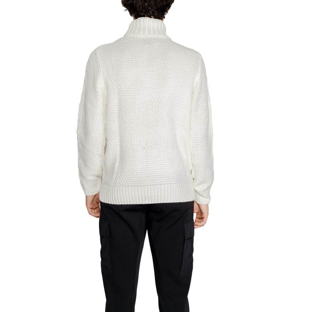 Gianni Lupo White Polyester Sweater - Hilstor