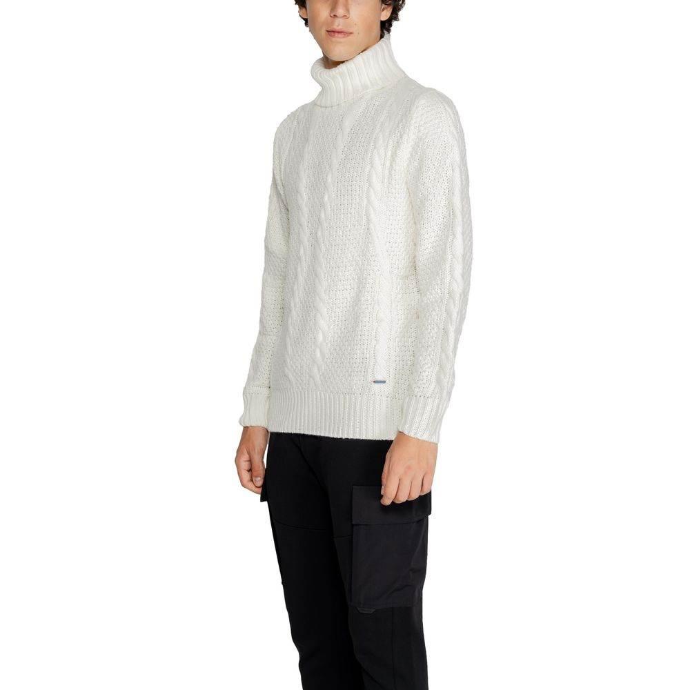Gianni Lupo White Polyester Sweater - Hilstor