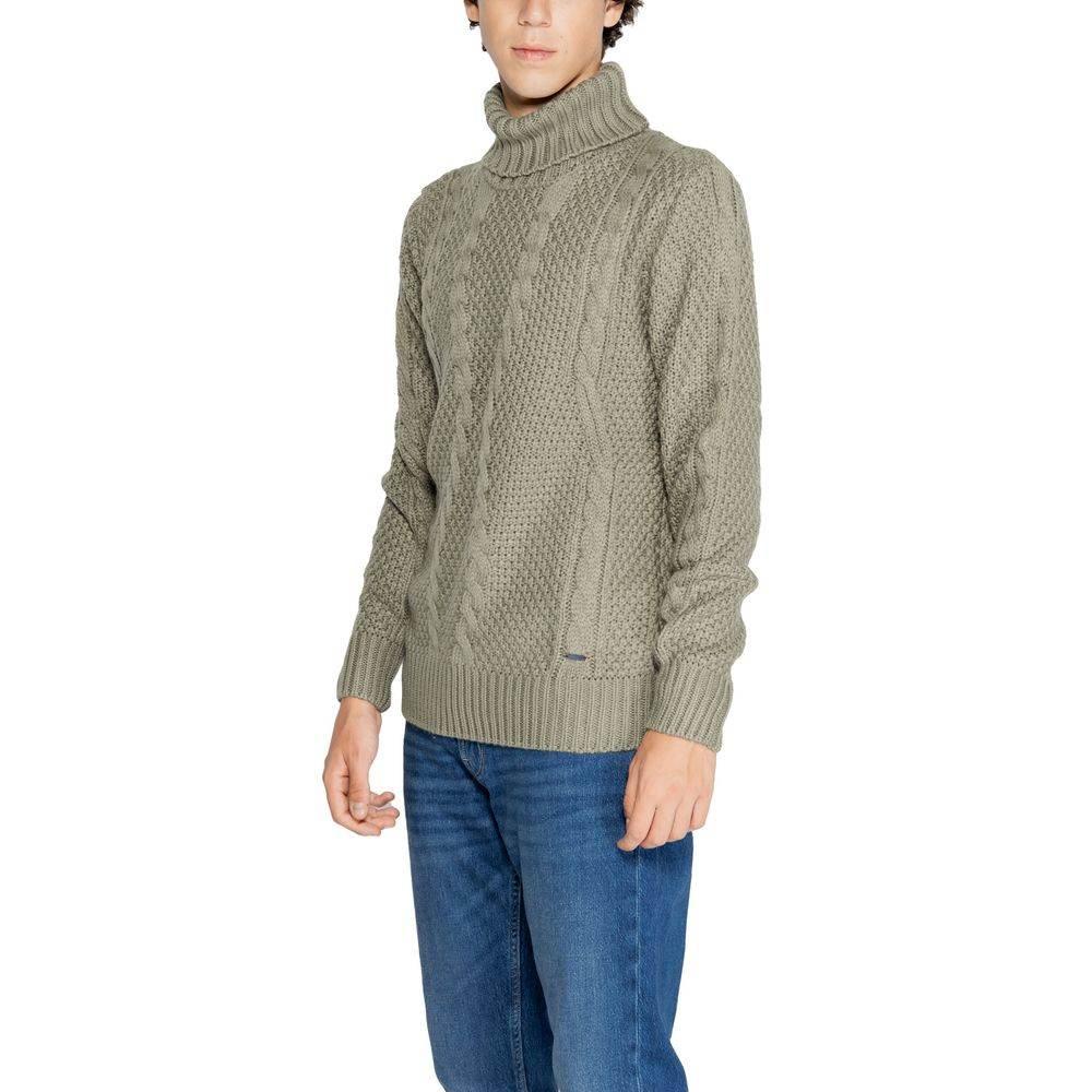 Gianni Lupo Green Polyester Sweater - Hilstor