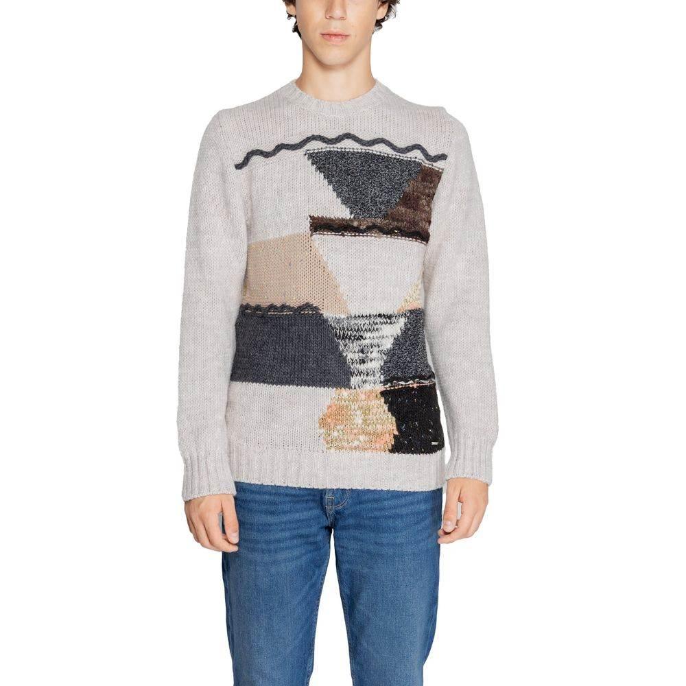 Gianni Lupo Beige Acrylic Sweater - Hilstor