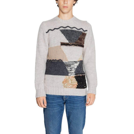Gianni Lupo Beige Marabou Sweater - Hilstor