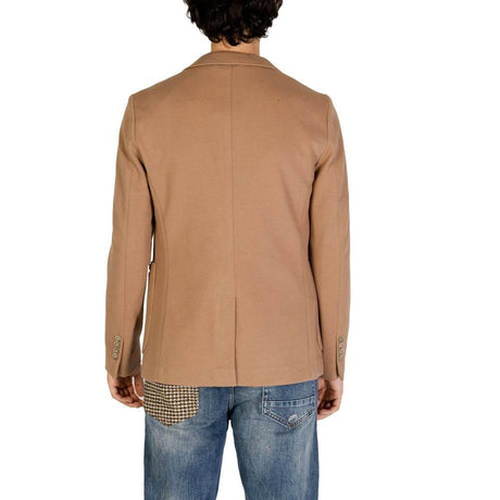 Gianni Lupo Beige Cotton Blazer - Hilstor