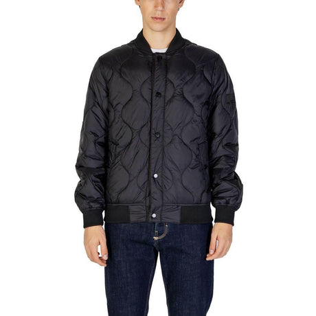 Gianni Lupo Black Polyamide Jackets & Coat - Hilstor