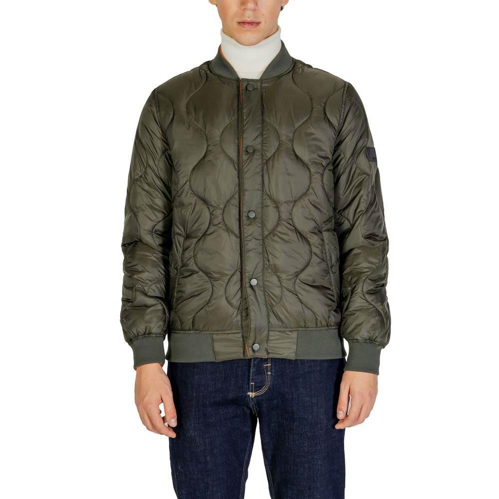 Gianni Lupo Green Polyamide Jackets & Coat - Hilstor