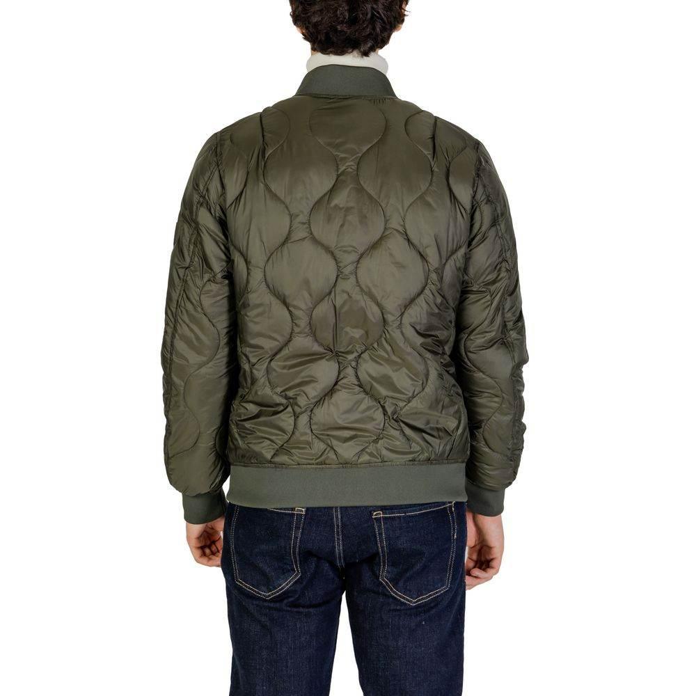 Gianni Lupo Green Polyamide Jackets & Coat - Hilstor