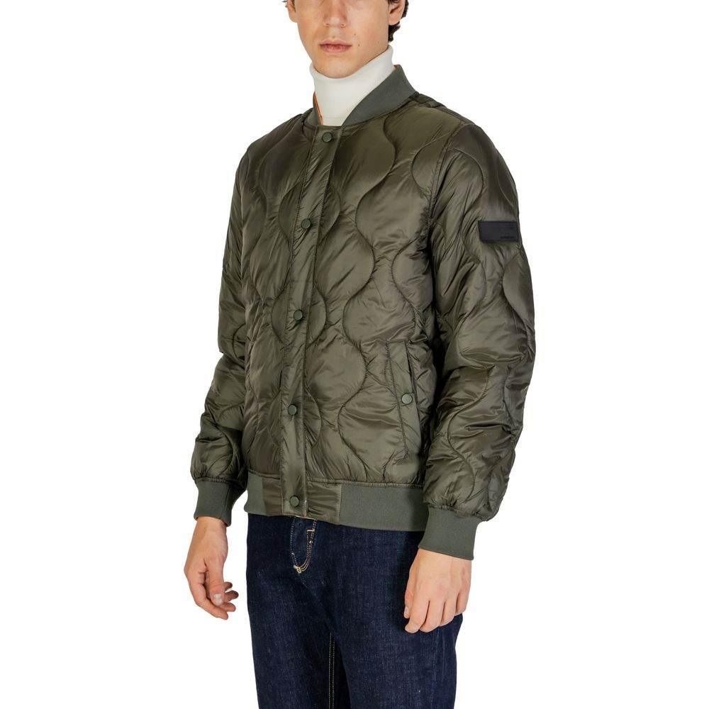 Gianni Lupo Green Polyamide Jackets & Coat - Hilstor