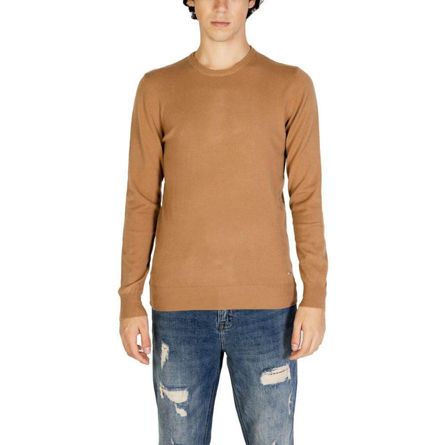 Gianni Lupo Brown Polyester Sweater - Hilstor
