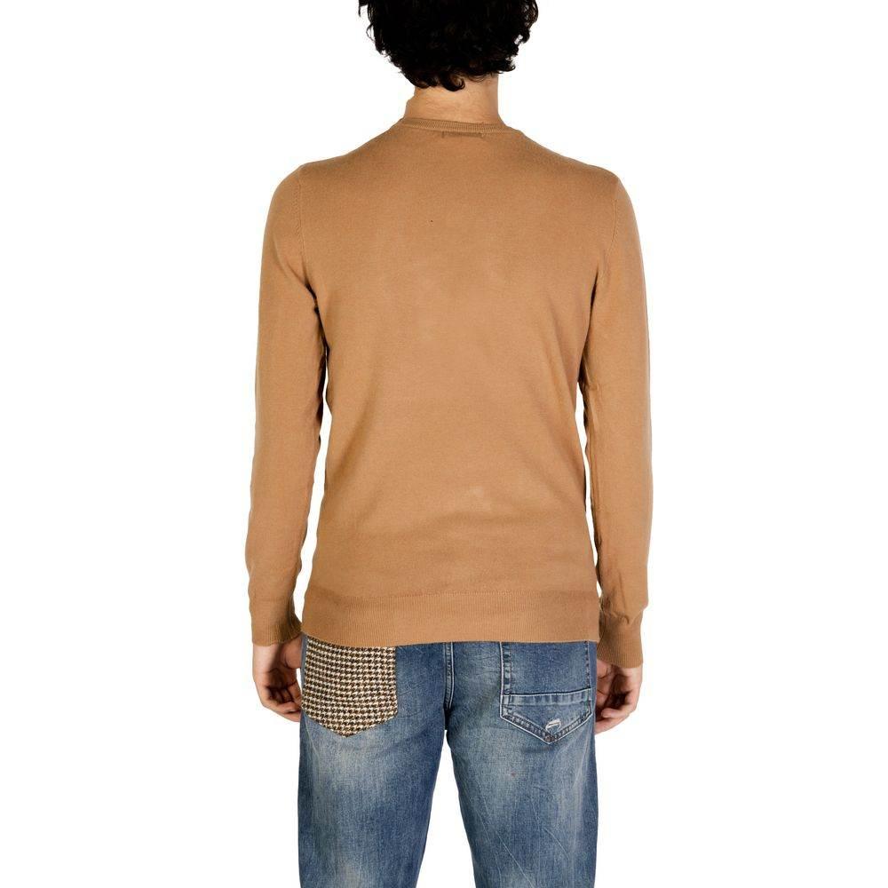 Gianni Lupo Brown Polyester Sweater - Hilstor