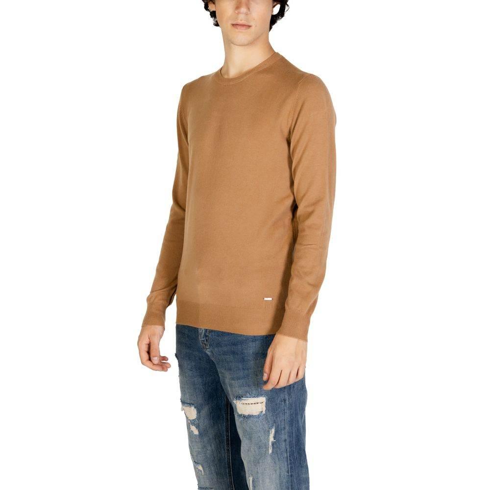 Gianni Lupo Brown Polyester Sweater - Hilstor