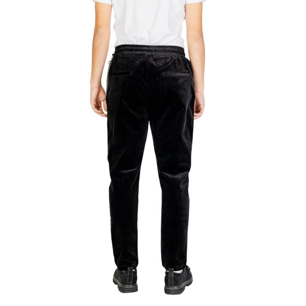 Gianni Lupo Black Cotton Pant - Hilstor