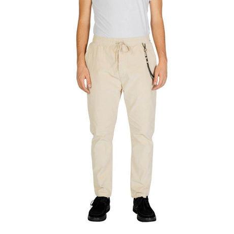 Gianni Lupo Cream Cotton Pant - Hilstor